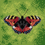 Orchidea Tapestry Kit- Common Blue Butterfly (15cm x15cm)