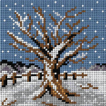 Orchidea Tapestry Kit- Winter Tree (15cm x15cm)