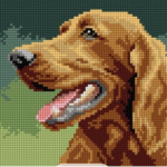 Orchidea Tapestry Kit-Irish Setter (18cm x24cm)