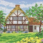 Tapestry Crafts Pastiche Collection Tapestry Kit -Thatched Cottage and Garden (23.5cm x19cm)