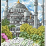 Royal Paris Tapestry Kit- La Mosque Bleu (60cm x25cm)