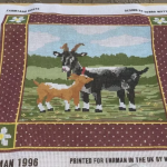 Ehrman 1994 Tapestry Kit- Farmyard Goats (50cm x60cm)