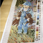 Tapestry Crafts Pastiche Collection- Boy with a Puppy (45cm x25cm)