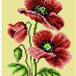 Orchidea Tapestry Kit- Poppies (24cm x18cm)