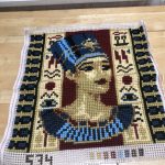 Rare Completed Cushion Cover Front- Nefertiti (45cm x42cm)
